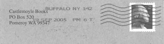 Scan of a USPS Inkjet Cancel from Buffalo NY, Sept 2005